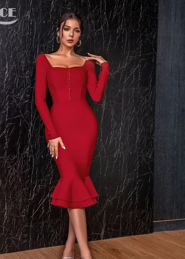 Vestido Individual Modas® Brenda - Vermelho